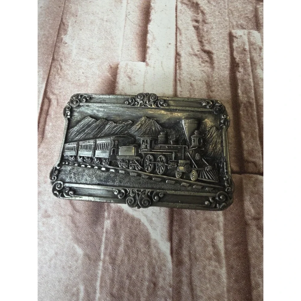 1984‎ Siskiyou Railroad History commemorative, Pewter belt buckle,